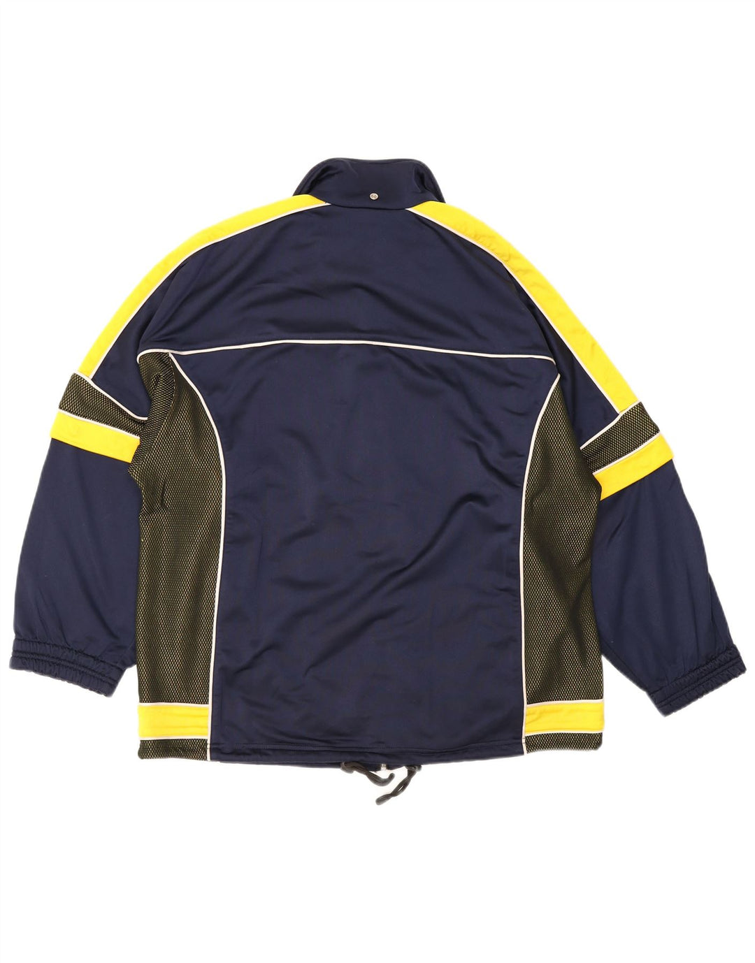 Diadora Mens Tracksuit Top Jacket UK 38 Medium Navy Blue Colourblock