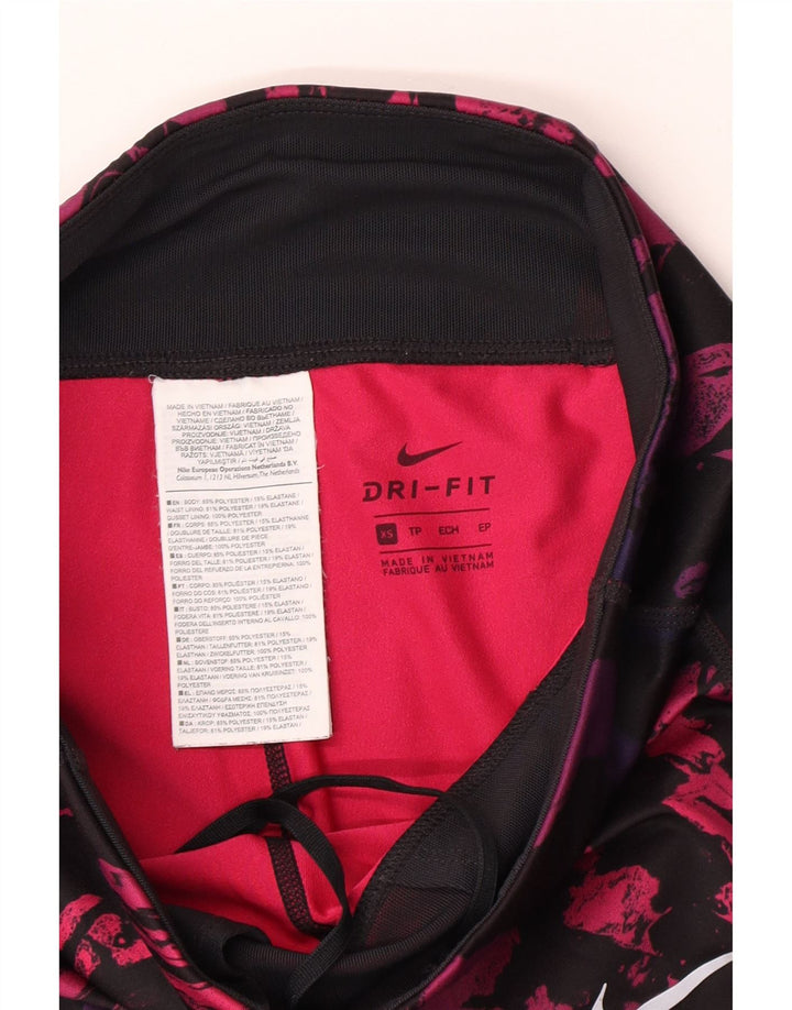 Nike Womens Dri Fit Leggings UK 6 XS Multicolor Tie Dye Poliéster