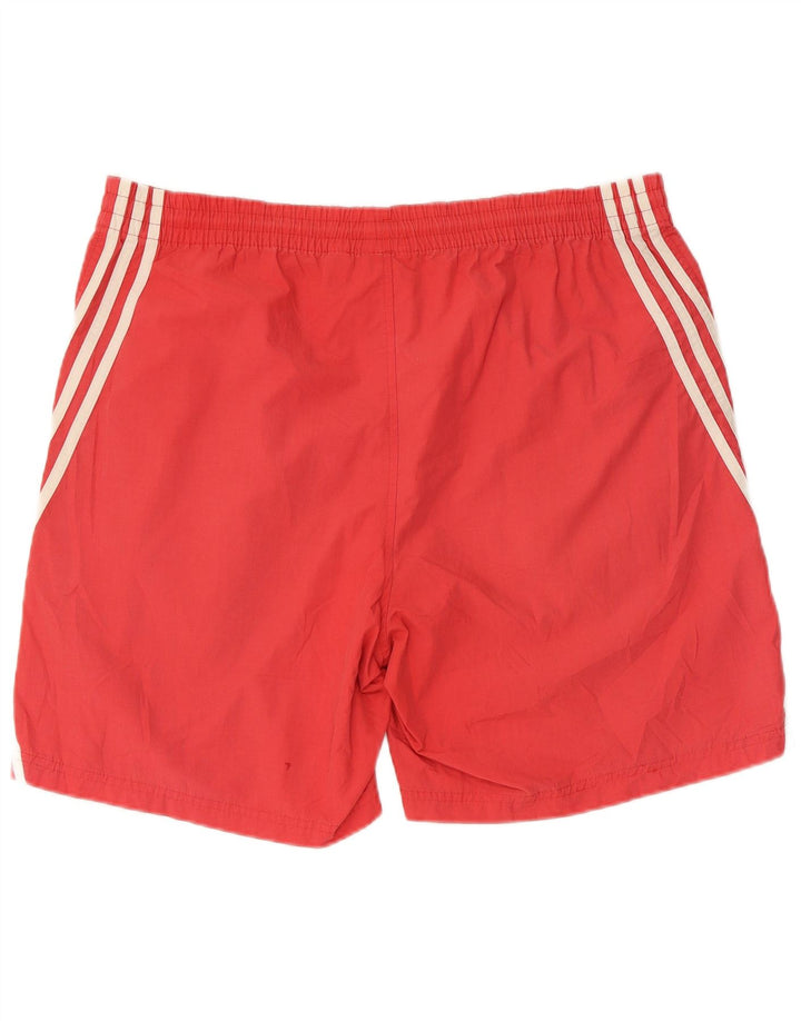 Shorts esportivos masculinos ADIDAS grande poliéster vermelho