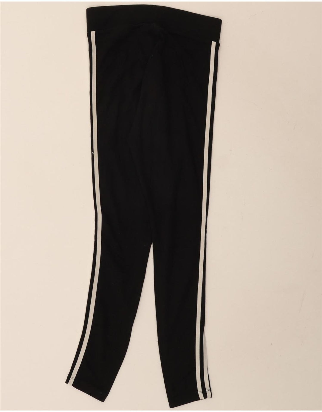 Leggings Adidas Femininas UK 10 Pequenas Algodão Preto