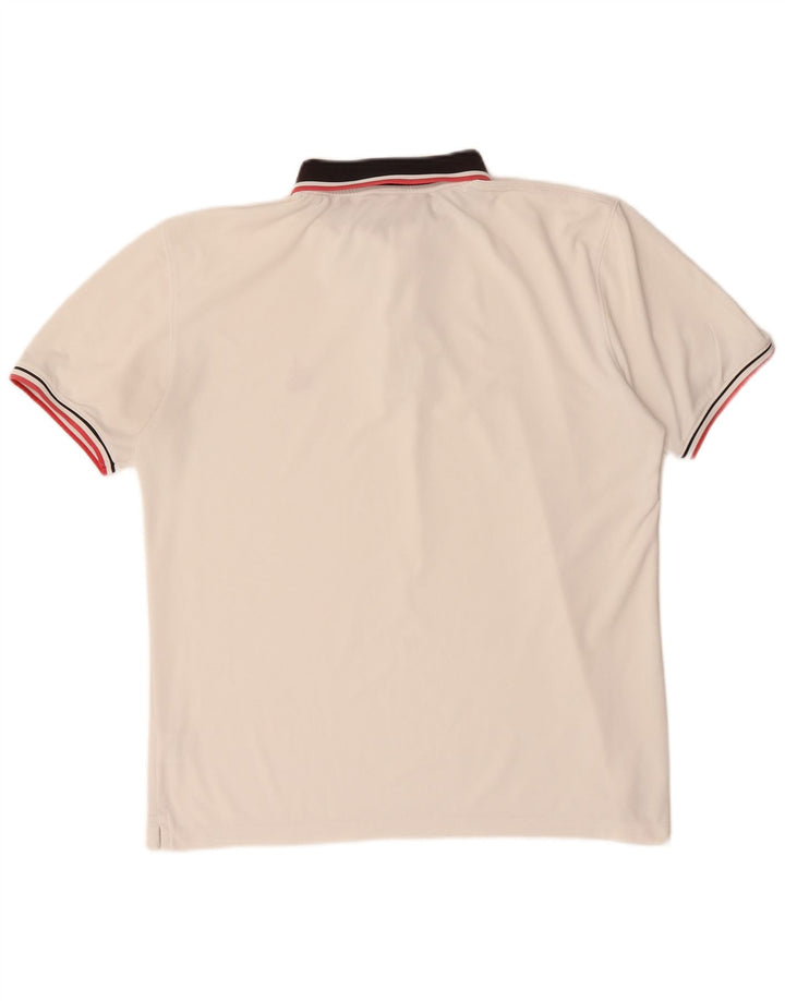 Camisa polo masculina de golfe CALVIN KLEIN grande poliéster colorido branco