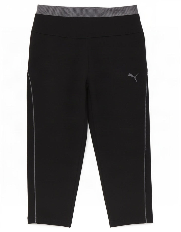 Puma Womens Capri Leggings UK 10 Small Preto Colorblock