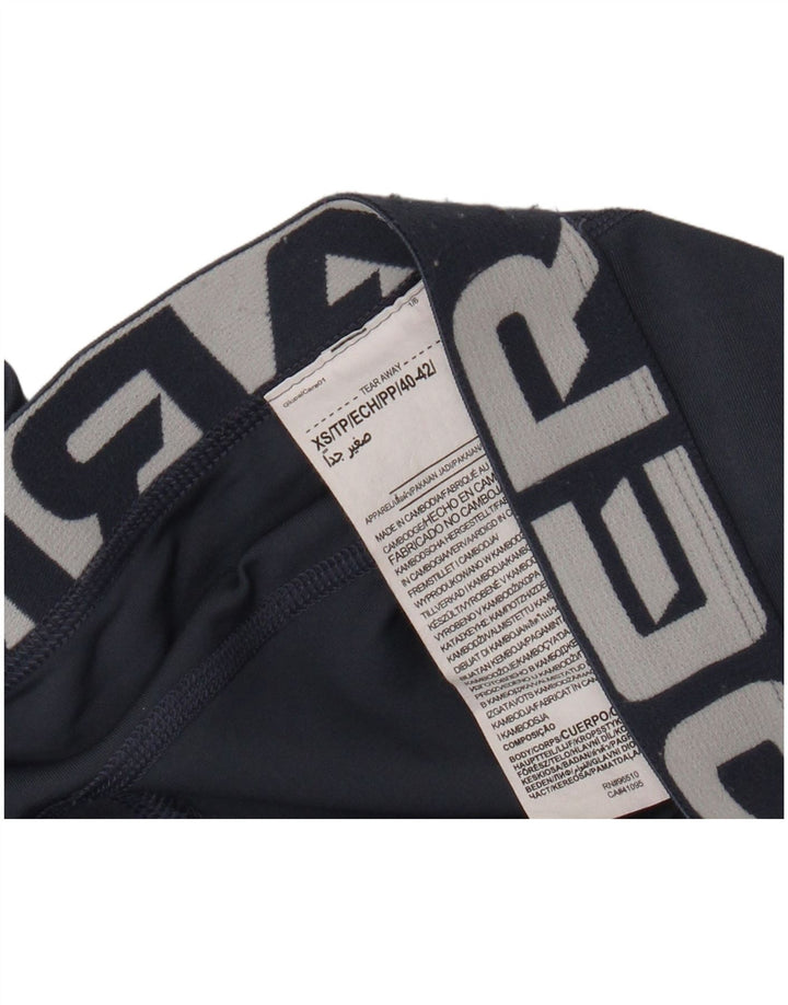 Leggings gráficas femininas Under Armour UK 4 XS azul poliéster