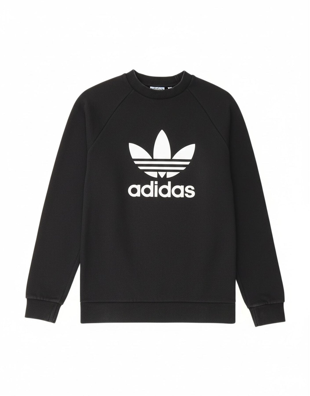ADIDAS Mens Graphic Sweatshirt Jumper XS Preto Algodão