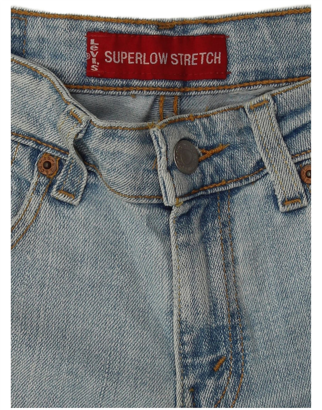 Calça jeans feminina Levi's Stretch Super Low Bootcut W28 L31 Azul
