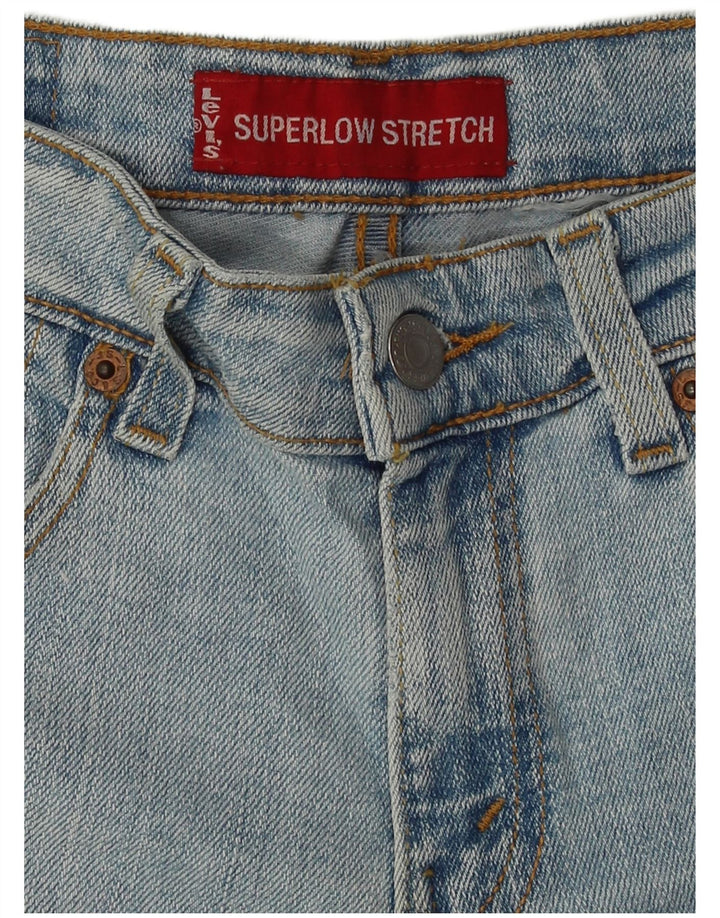 Calça jeans feminina Levi's Stretch Super Low Bootcut W28 L31 Azul