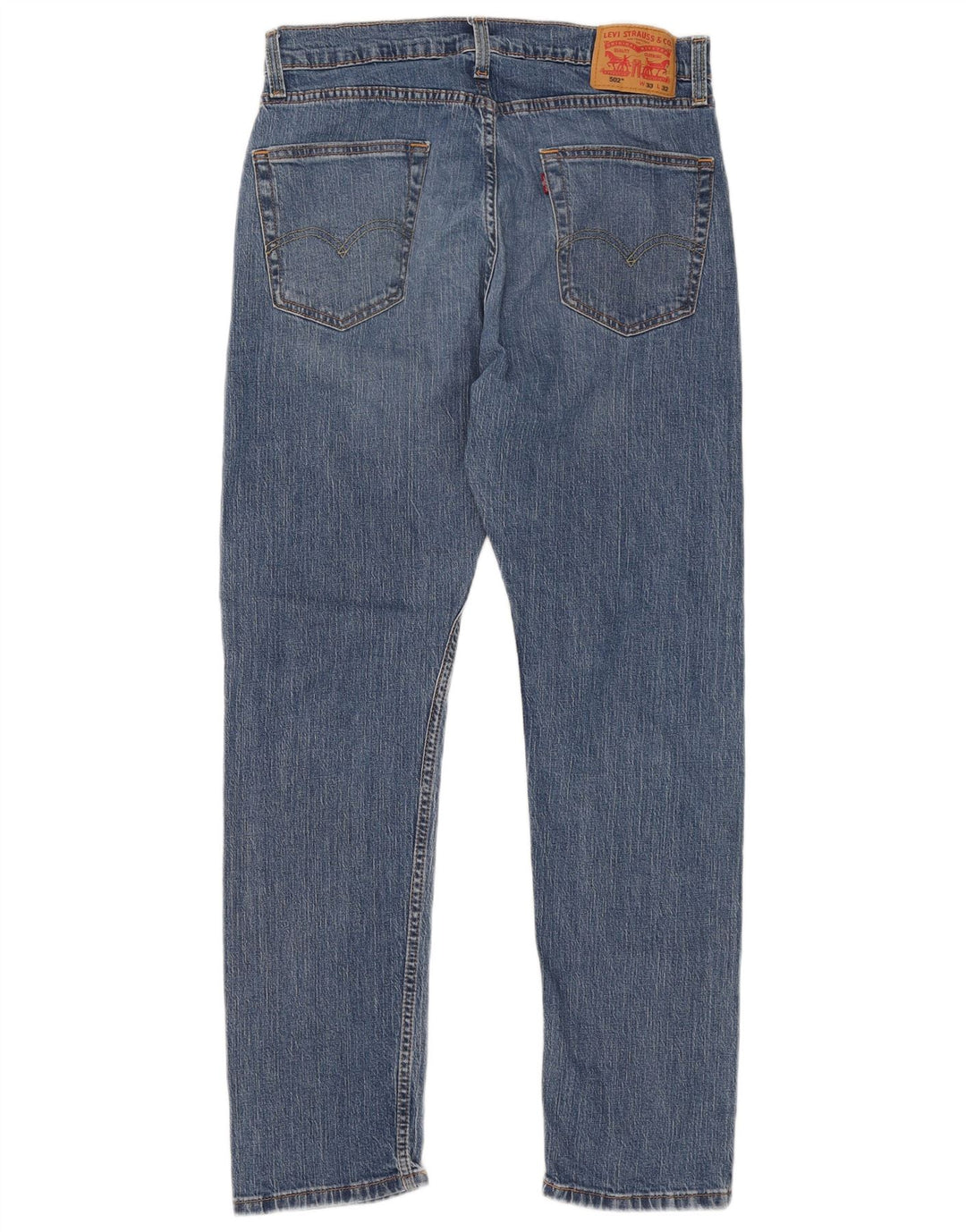 Levi's Masculino 502 Tapered Jeans W33 L32 Azul Algodão