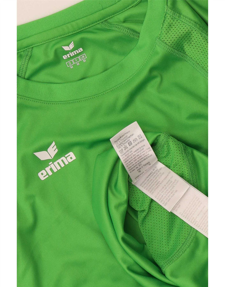 Camiseta masculina Erima com estampa gráfica verde médio poliéster