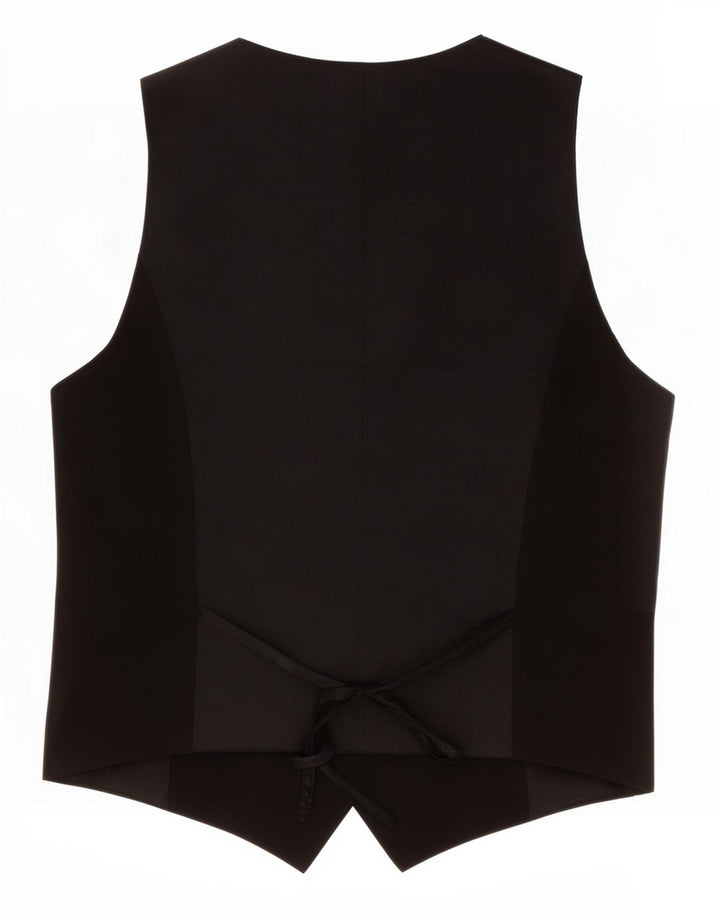 Colete feminino Zara UK 12 poliéster preto médio