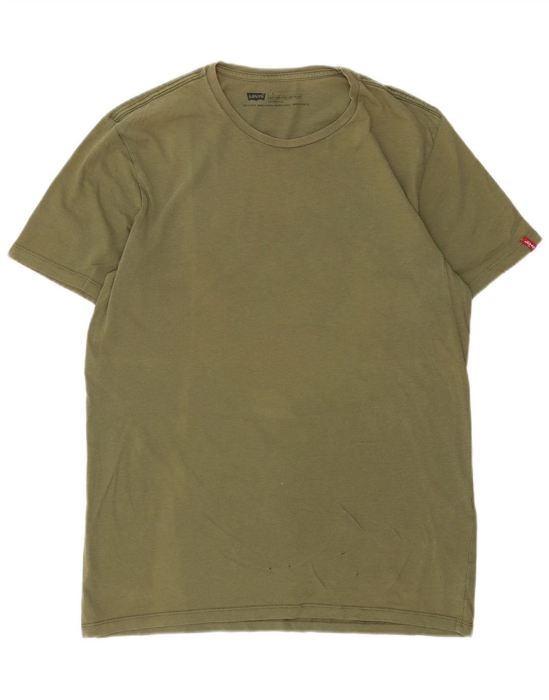 Camiseta masculina Levi's Top grande de algodão verde