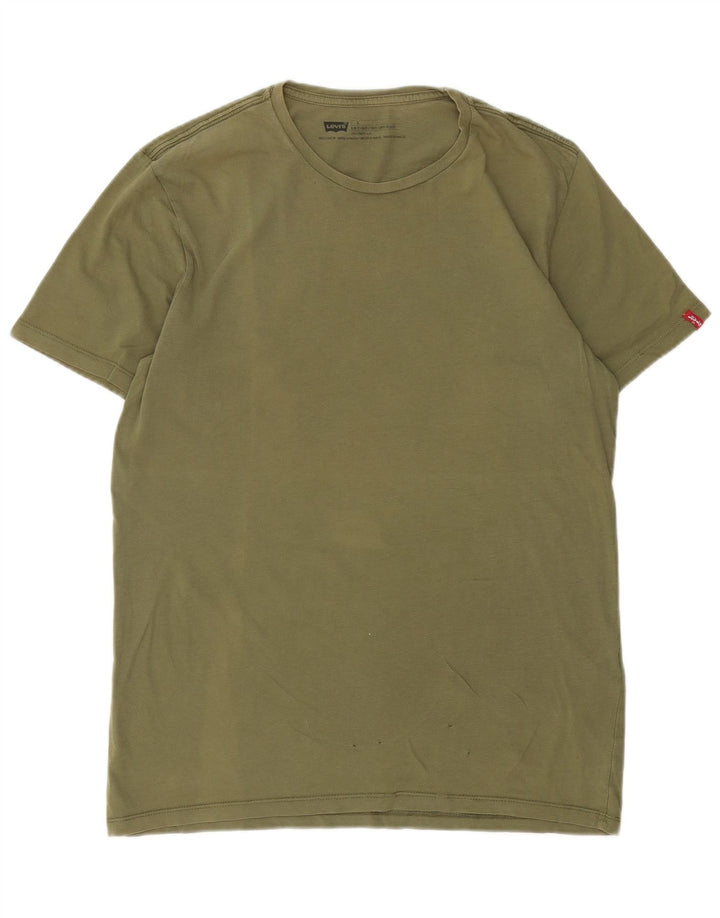 Camiseta masculina Levi's Top grande de algodão verde