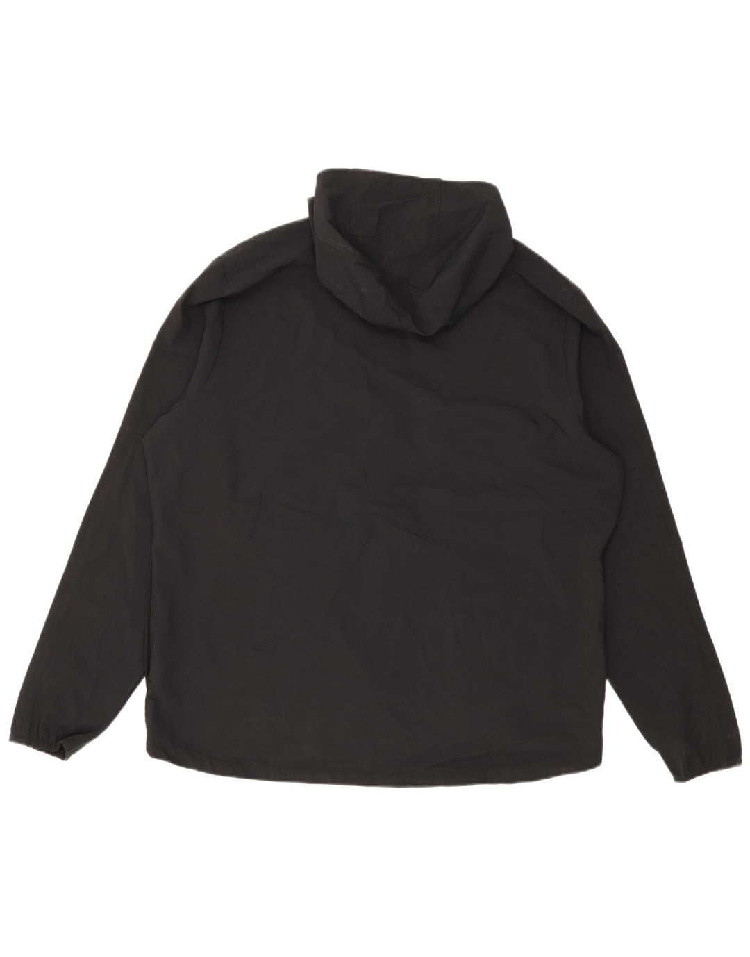 Jaqueta de chuva masculina Nike com capuz UK 42 XL poliéster preto