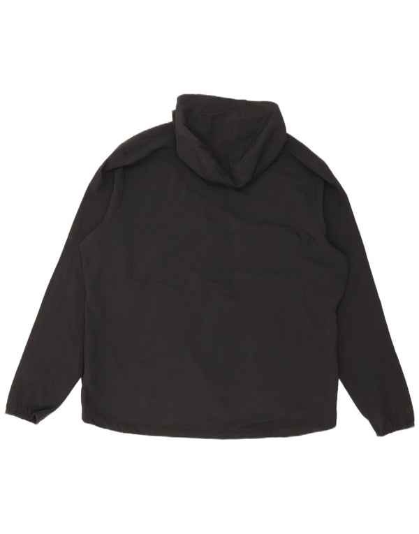 Jaqueta de chuva masculina Nike com capuz UK 42 XL poliéster preto