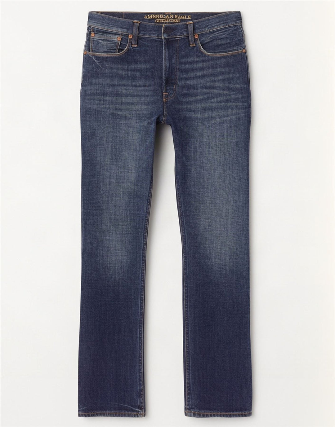 Calça jeans reta masculina American Eagle W33 L32 algodão azul
