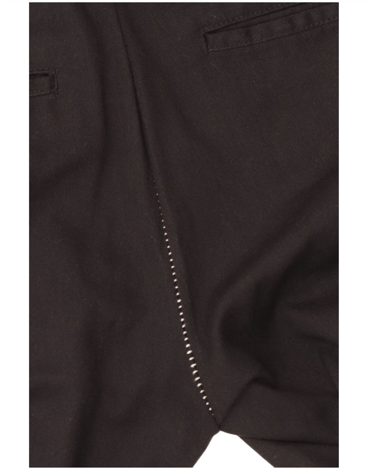 Calças Dickies masculinas Slim Fit Chino W36 L32 poliéster preto