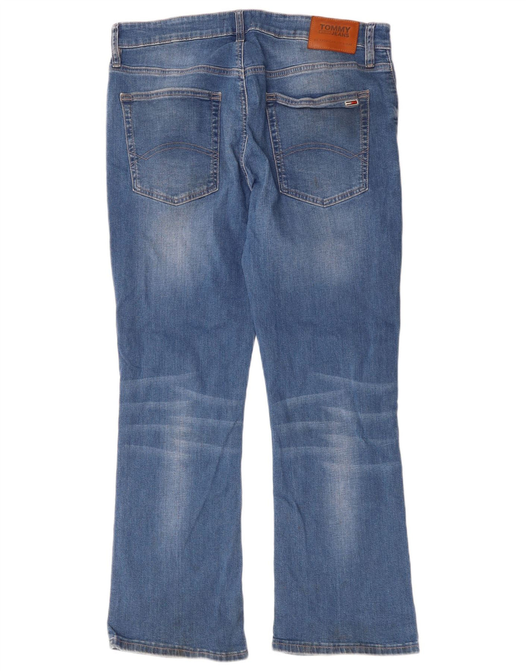 Tommy Hilfiger Masculino Ryan Bootcut Jeans W36 L30 Azul Algodão