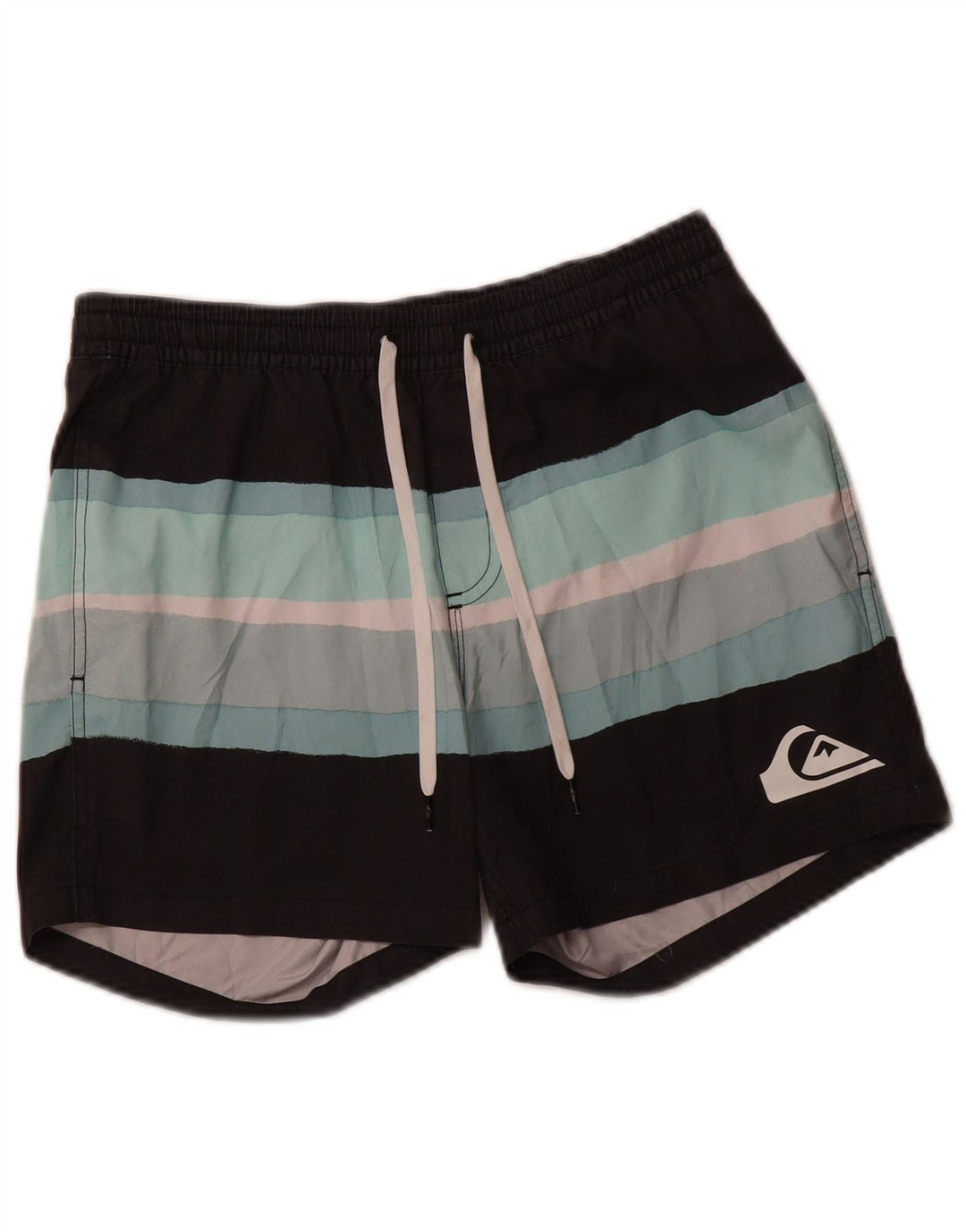 Shorts de natação masculino QUIKSILVER pequeno cinza colorblock poliéster