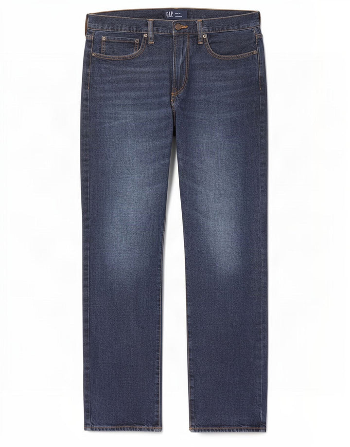 Gap Mens Straight Jeans W34 L31 Navy Blue Cotton