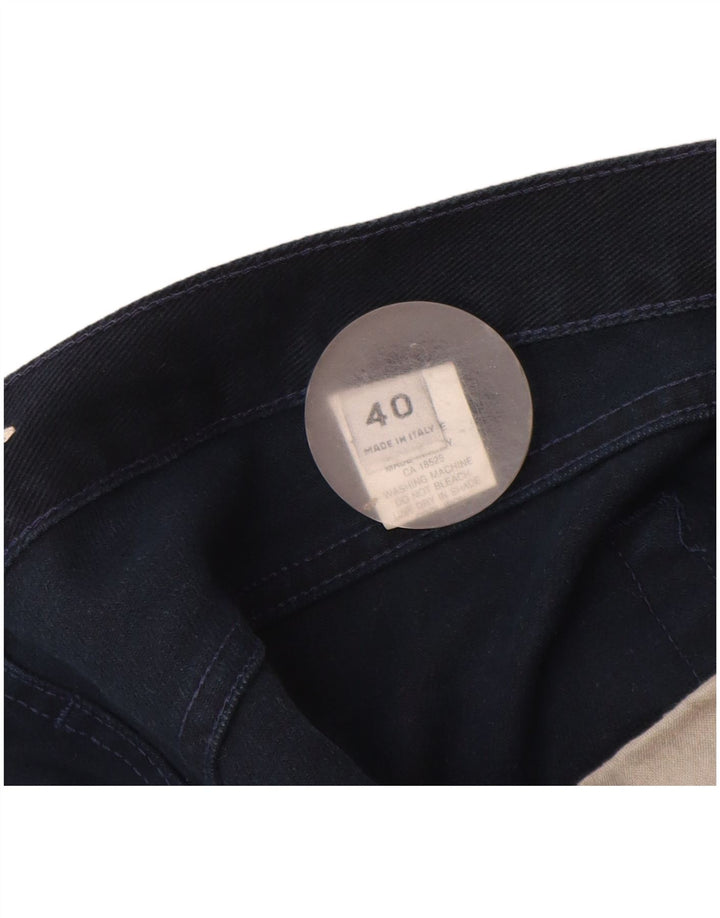 Belfe & Belfe Calça jeans reta masculina W40 L30 azul marinho algodão