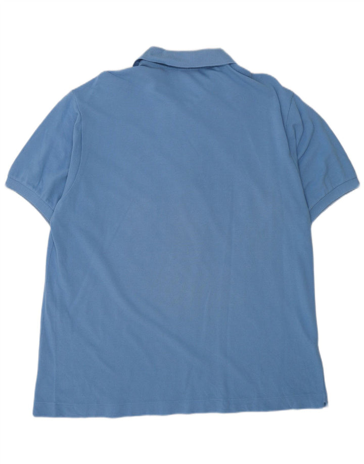 Camisa polo masculina LACOSTE tamanho 6 XL algodão azul