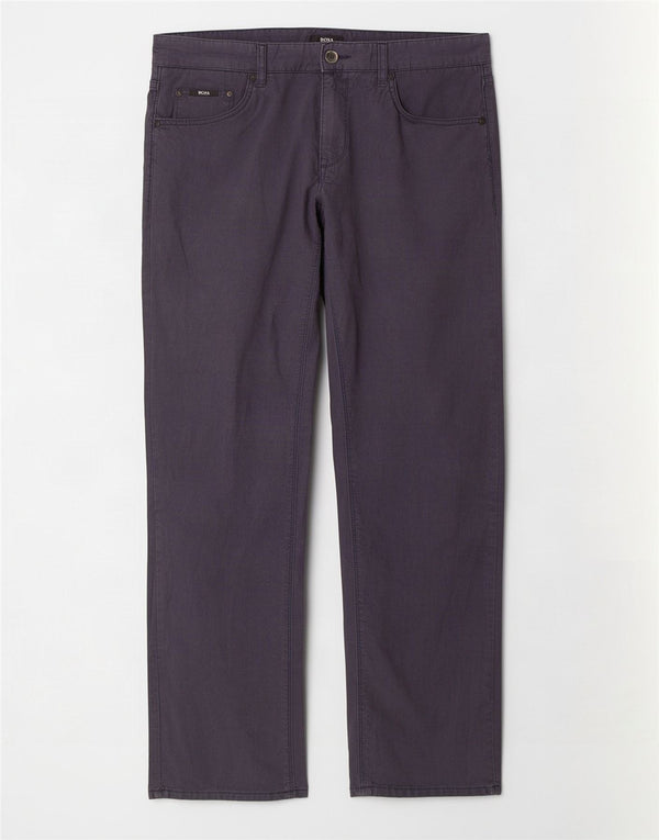 Calça casual reta masculina Hugo Boss W33 L32 algodão azul marinho