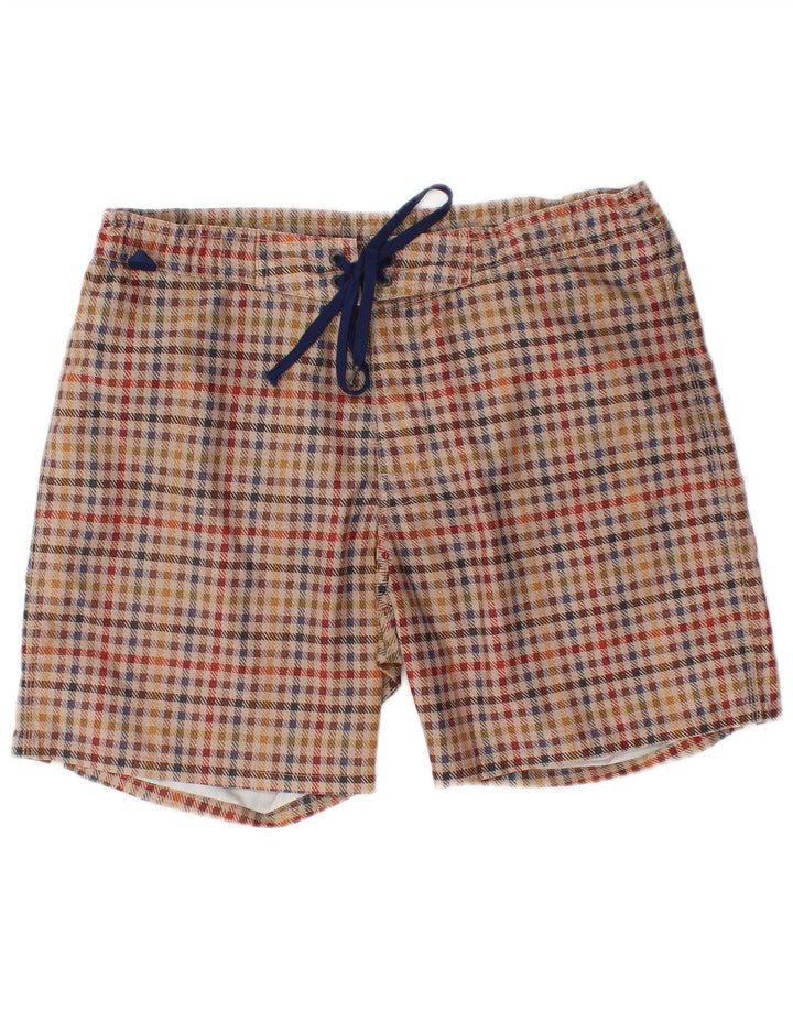 Shorts de natação masculino Sundek, poliéster xadrez médio multicolorido