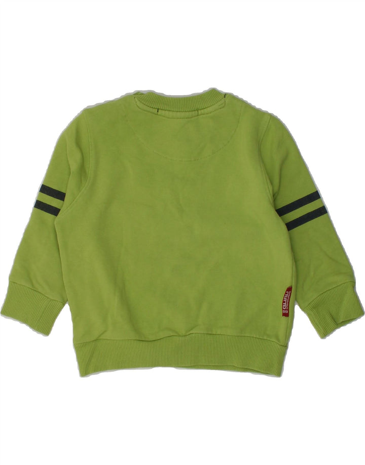 GURU Baby Boys Graphic Sweatshirt Jumper 6-9 Months Green Cotton | Vintage Guru | Thrift | Second-Hand Guru | Used Clothing | Messina Hembry 