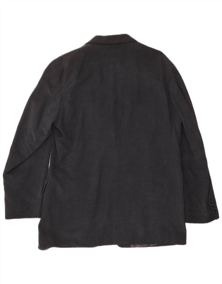 Jaqueta blazer masculina de 3 botões Marks & Spencer UK 42 XL azul marinho Lyocell