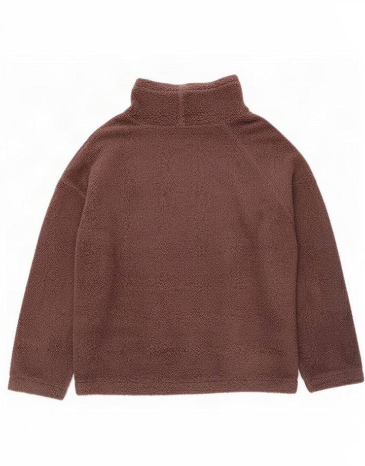 Suéter de lã feminino Marks & Spencer Reino Unido 16/18 grande poliéster marrom