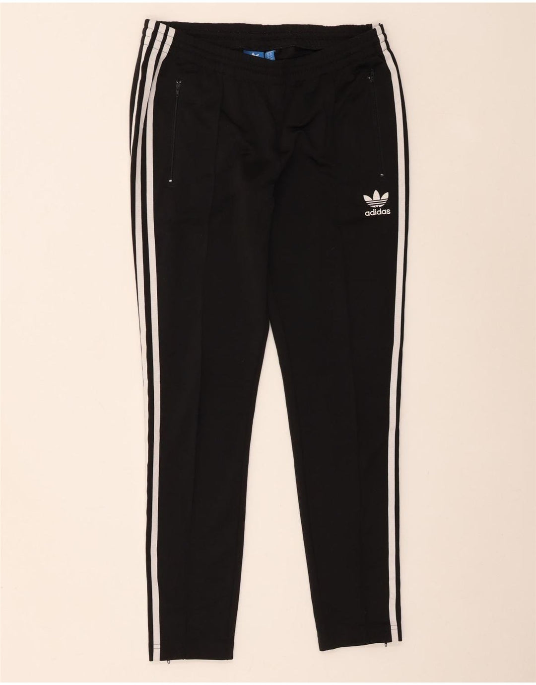 Calça de treino feminina Adidas UK 14 médio preto colorblock poliéster