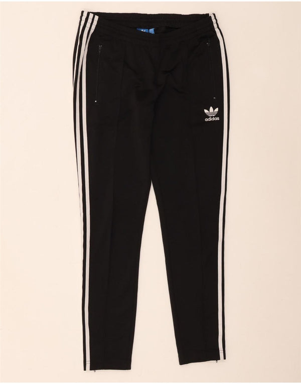 Calça de treino feminina Adidas UK 14 médio preto colorblock poliéster