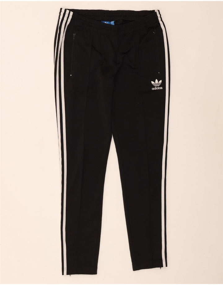 Calça de treino feminina Adidas UK 14 médio preto colorblock poliéster