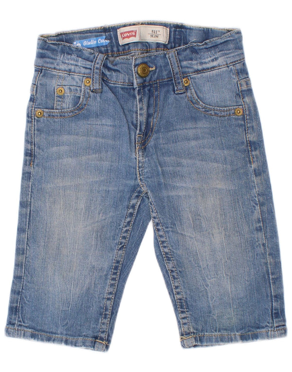 Shorts jeans Levi's Boys 511 Slim Fit 3-4 anos W20 azul algodão