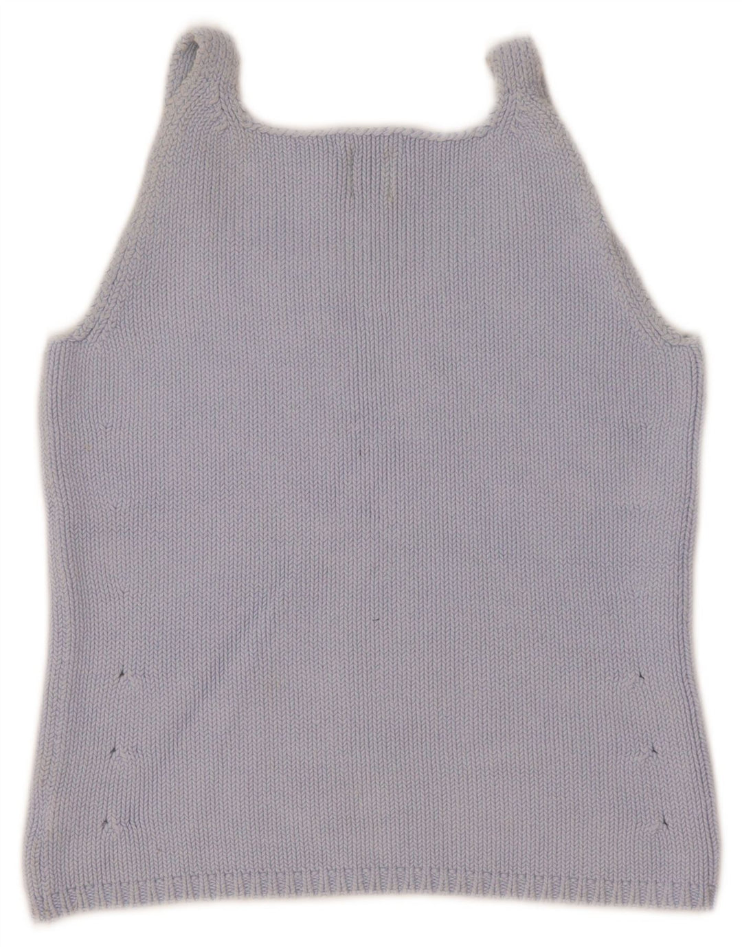 Gap Womens Crop Knit Cami Top Reino Unido 8 Pequeno Algodão Azul