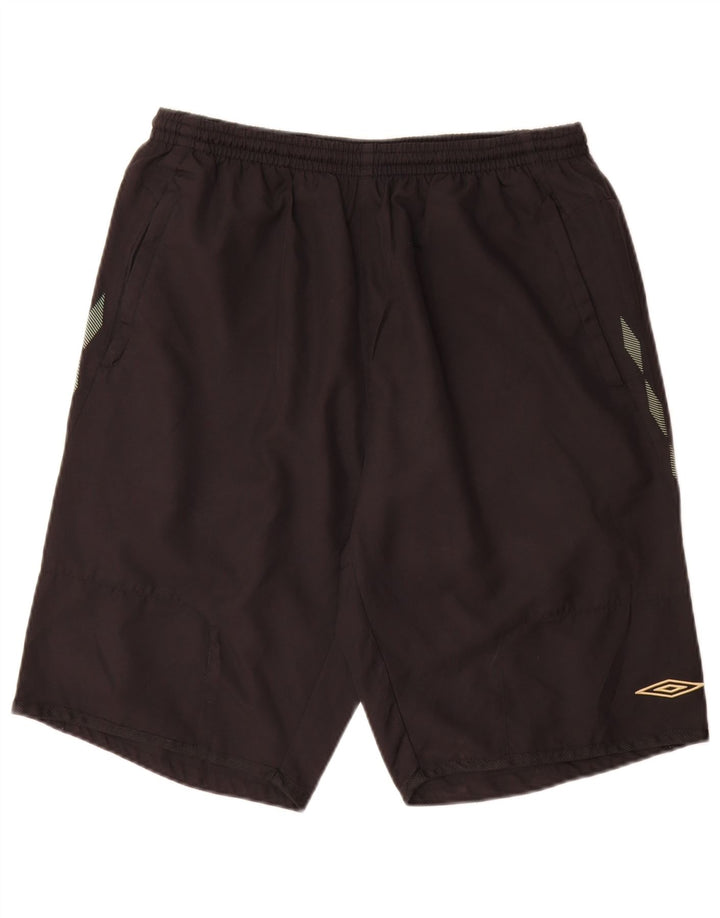 Umbro Mens Sport Shorts XL Poliéster Geométrico Preto