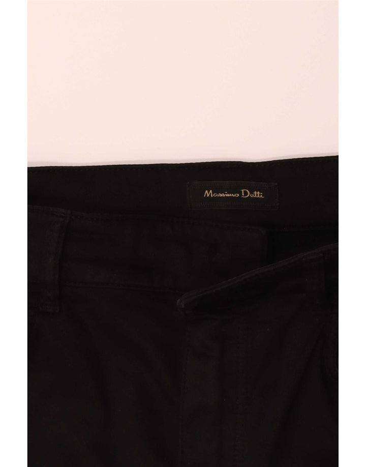 Jeans femininos Massimo Dutti cintura alta slim EU 40 médio W30 L30 preto