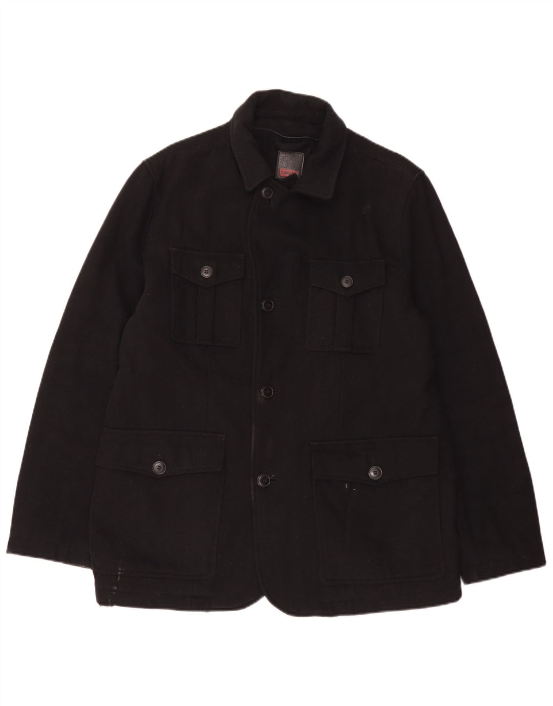 Jaqueta utilitária masculina Levi's UK 40 grande lã preta