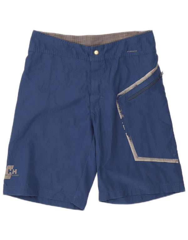 Shorts gráficos masculinos Helly Hansen EU 50 grande W32 azul marinho poliéster