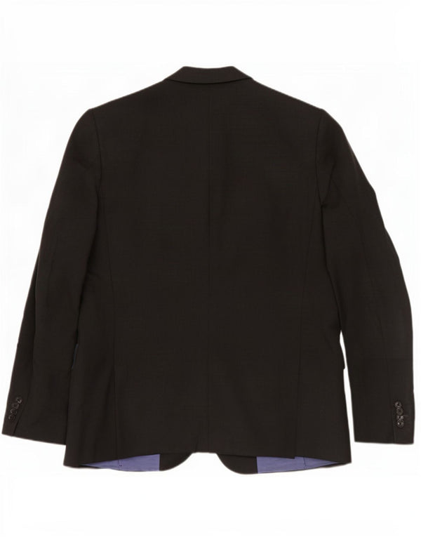 Jaqueta blazer masculina Paul Smith Soho com 2 botões Reino Unido 42 XL lã cinza