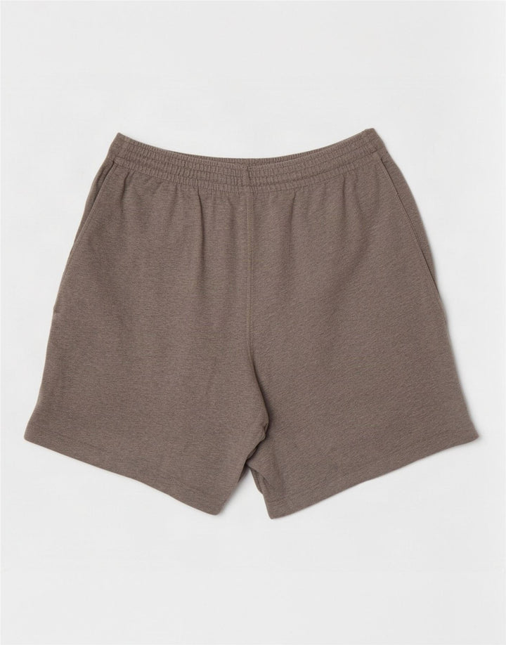 Shorts esportivos masculinos Nike médio cinza manchado de algodão