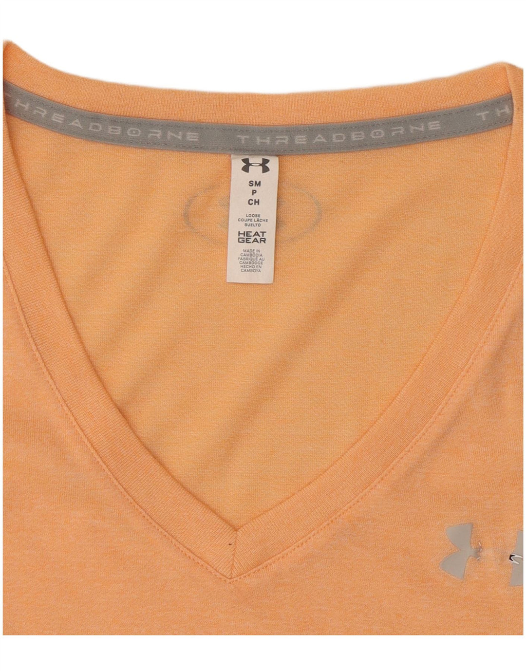 Under Armour Camiseta Feminina Top UK 12 Médio Laranja