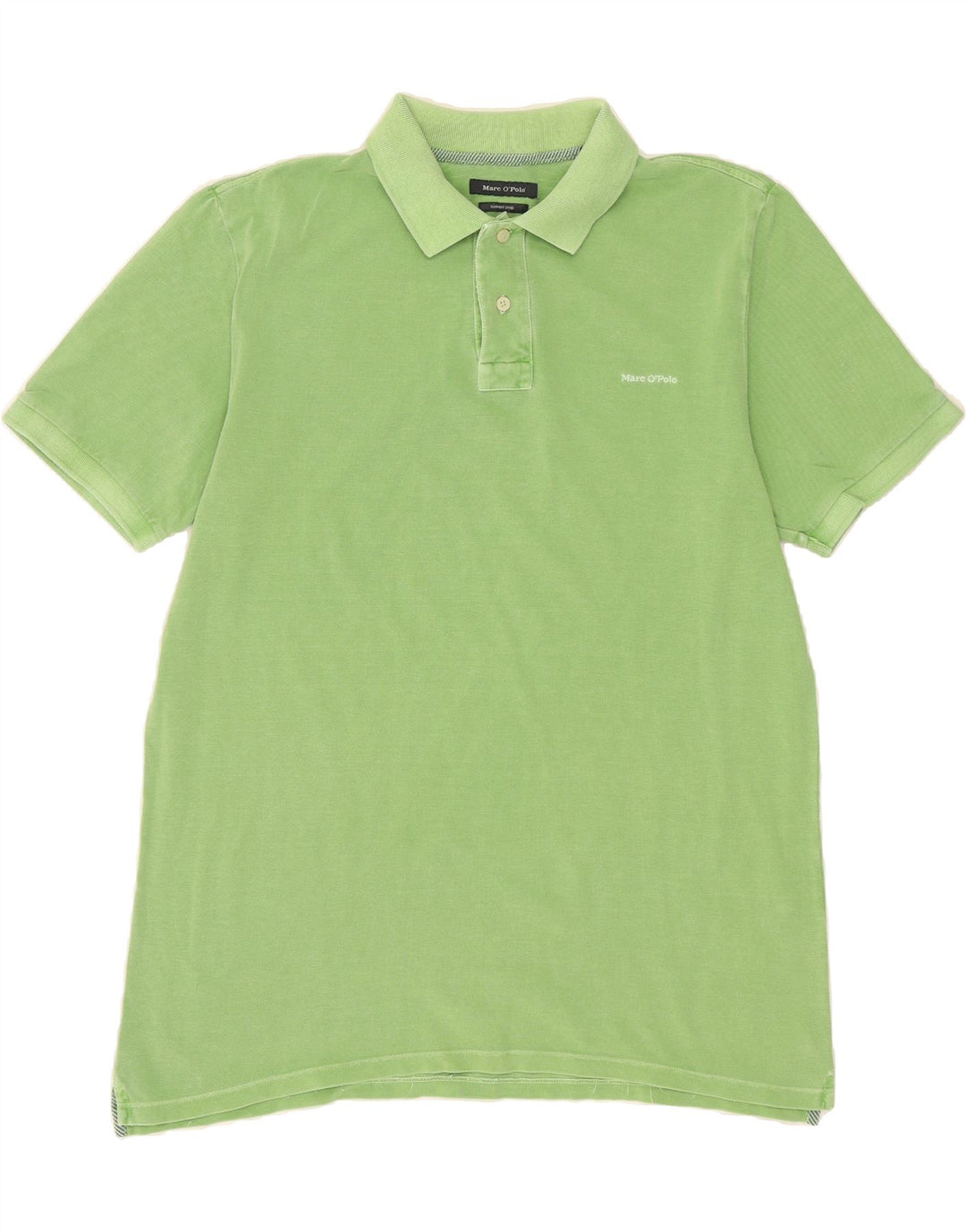 MARC O'POLO Mens Polo Shirt 2XL Green Cotton Vintage Marc O'Polo and Second-Hand Marc O'Polo from Messina Hembry 