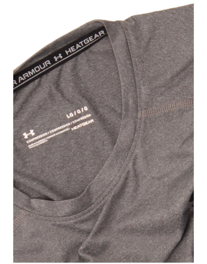 Colete masculino Under Armour Heat Gear Top grande cinza