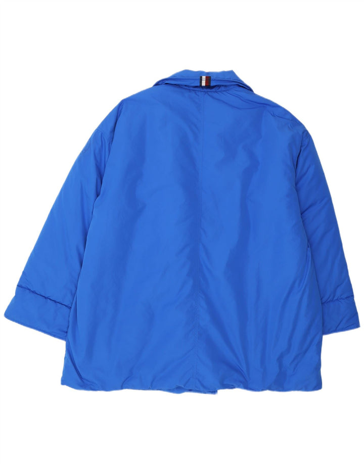 Jaqueta acolchoada feminina Tommy Hilfiger UK 20 2XL azul poliéster