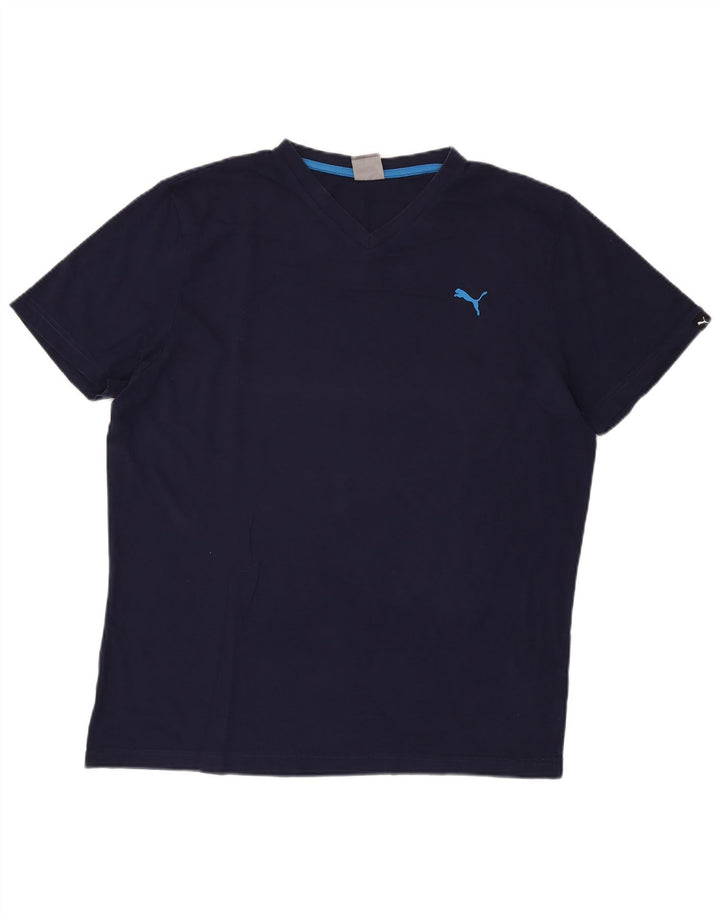 Camiseta masculina PUMA Top XL azul marinho algodão