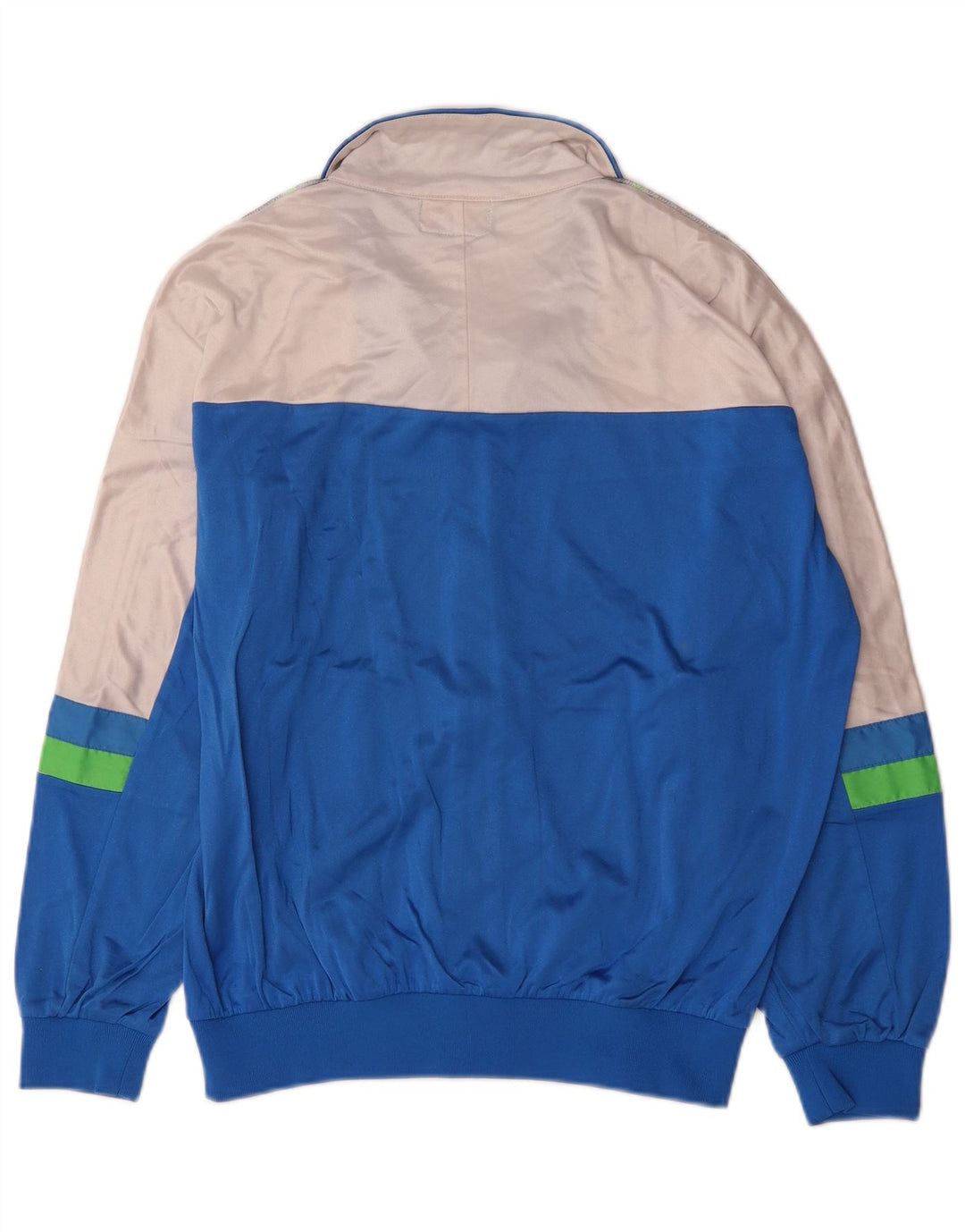 Jaqueta Asics Masculina Graphic Tracksuit Top Grande Bloco Colorido Azul