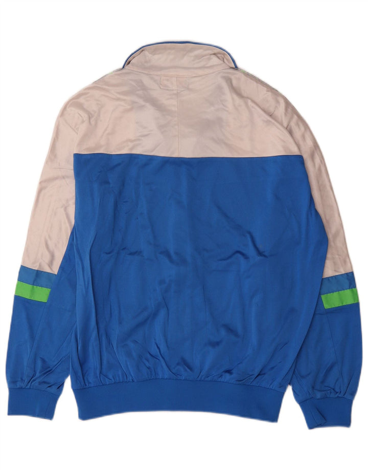 Jaqueta Asics Masculina Graphic Tracksuit Top Grande Bloco Colorido Azul