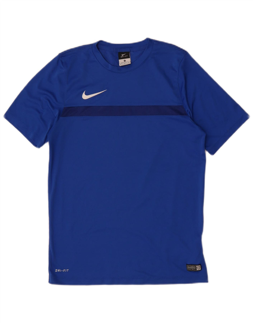 Camiseta masculina NIKE Dri Fit Top médio azul poliéster