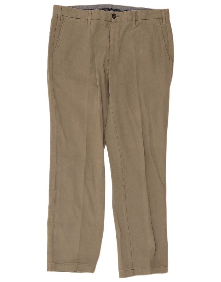 HENRY COTTONS Calça Chino Masculina Reta IT 50 Grande W34 L29 Bege