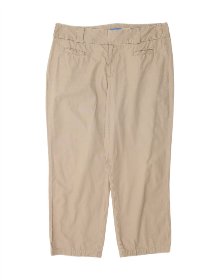 DOCKERS Womens Cropped Trousers US 14 XL W36 L26 Beige Cotton Vintage Dockers and Second-Hand Dockers from Messina Hembry 